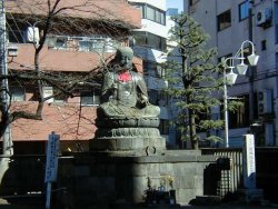 江戸六地蔵の一つ、銅造地蔵菩薩坐像