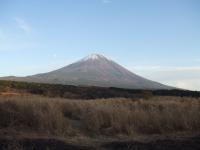 朝霧高原からの夕方の富士